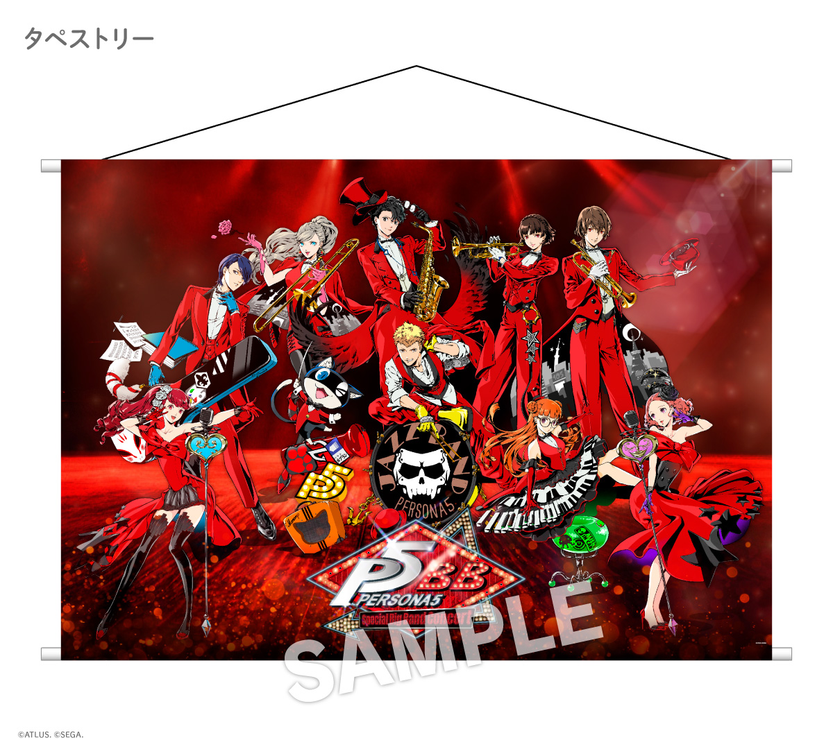 ペルソナ5 神戸　アクリルスタンド　BIGカード(おまけ:ポストカード) ペルソナ」シリーズ、神戸マルイでポップアップ実施。3000円以上購入