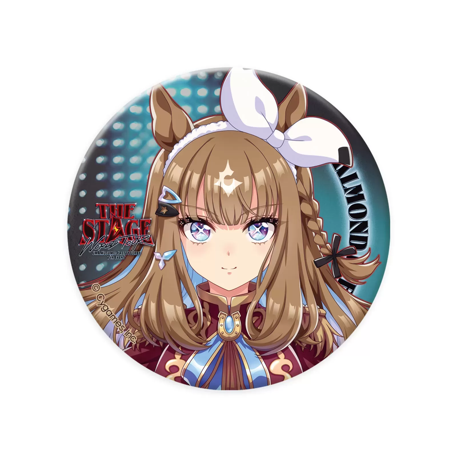 な*G様 ウマ娘 アーモンドアイ 公式缶バッジ(制服Ver.)×20個 ウマ娘 プリティーダービー 7th EVENT WORLD TOUR 「THE STAGE」 in TOKYO